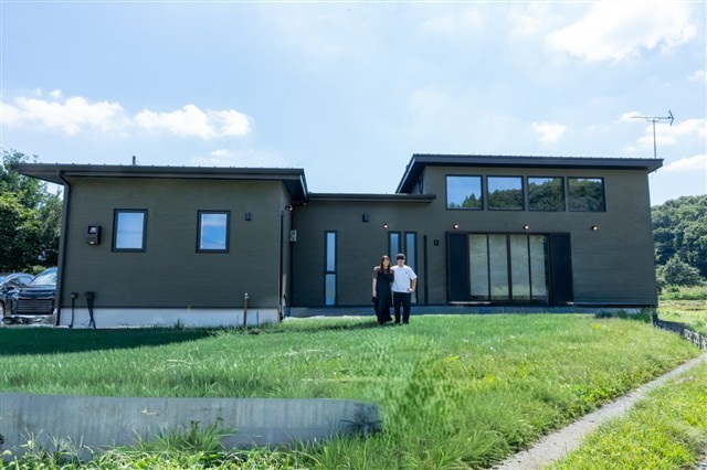 やわらかな自然光が入る北向リビングの住まい