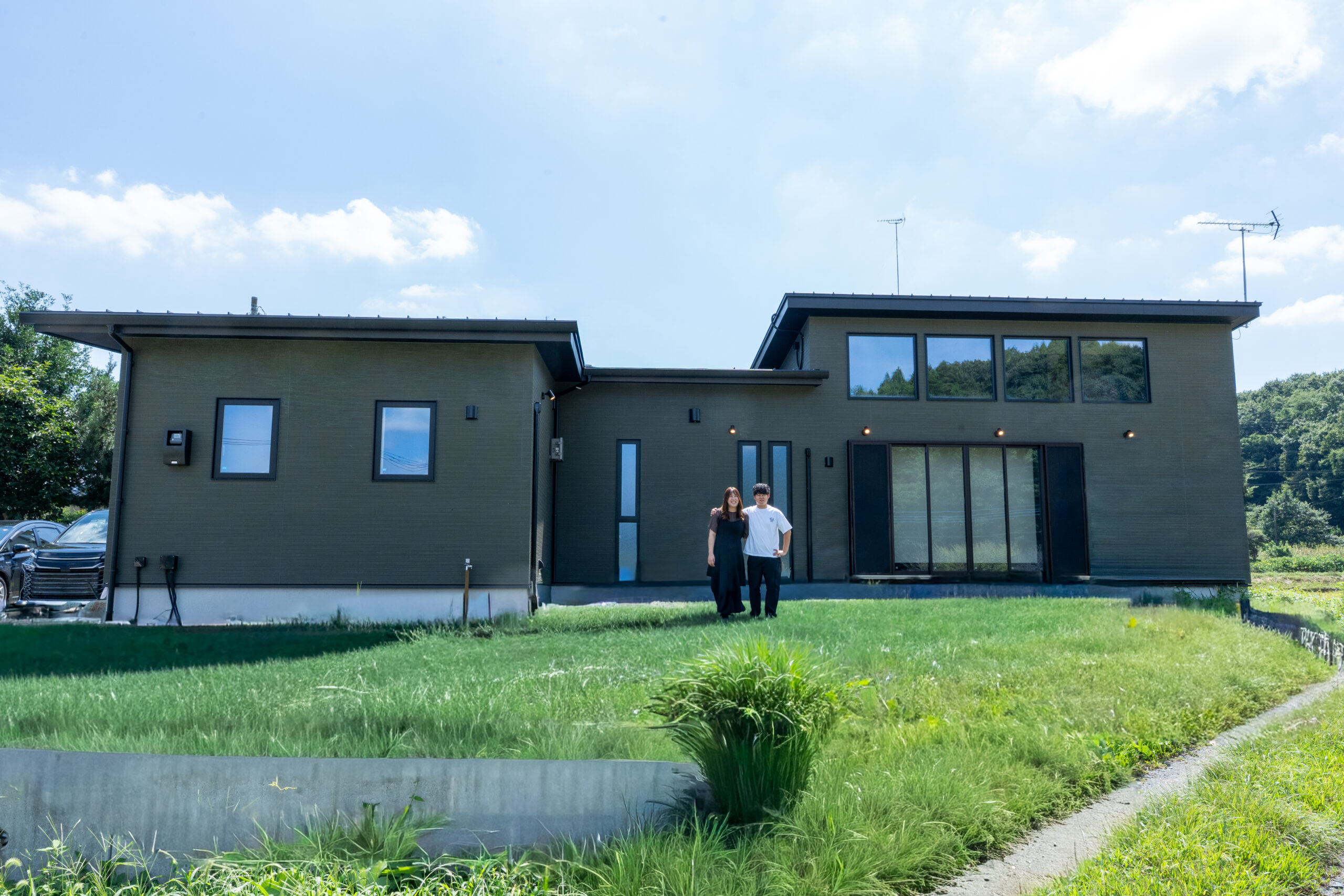 やわらかな自然光が入る北向リビングの住まい